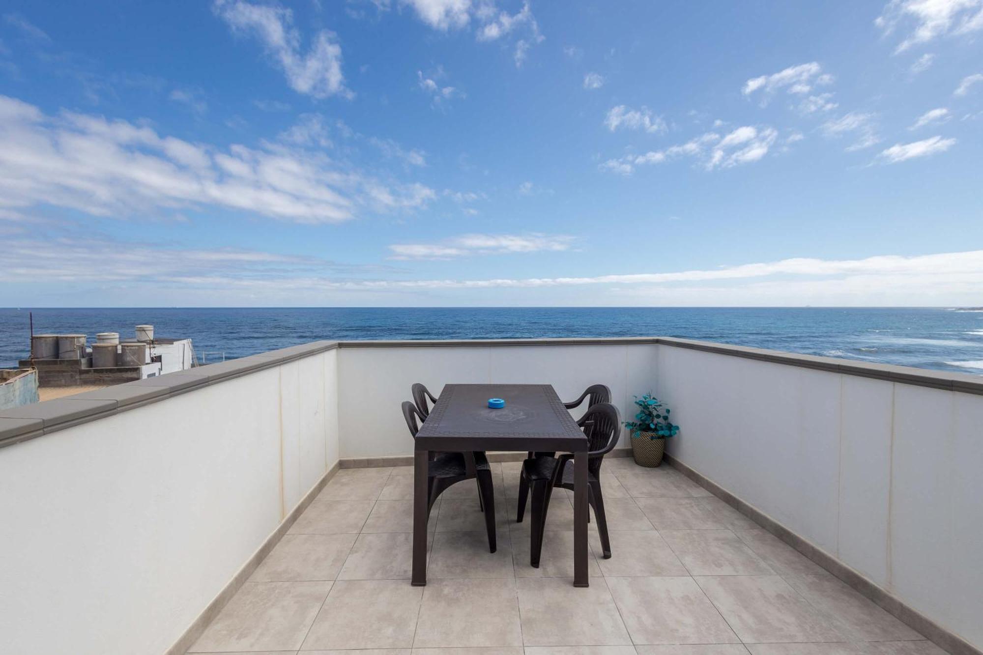 Costa Norte San Andres Studio Con Terraza Compartida Vista Al Mar Trapiche (Las Palmas) Esterno foto