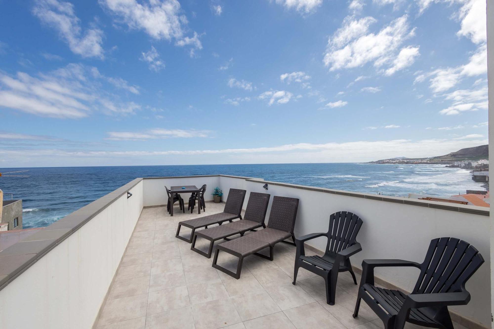 Costa Norte San Andres Studio Con Terraza Compartida Vista Al Mar Trapiche (Las Palmas) Esterno foto